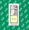 サンシティ栄生 1Kの間取り