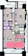 名古屋市営地下鉄東山線/伏見駅 徒歩5分 6階 築19年 2LDKの間取り
