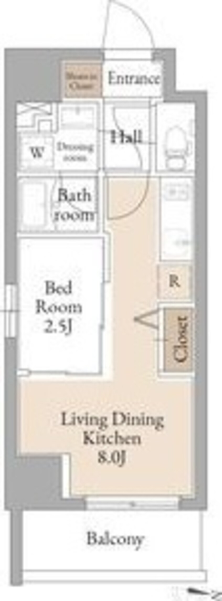 間取図 名古屋市営地下鉄名城線/黒川駅 徒歩10分 5階 1年未満