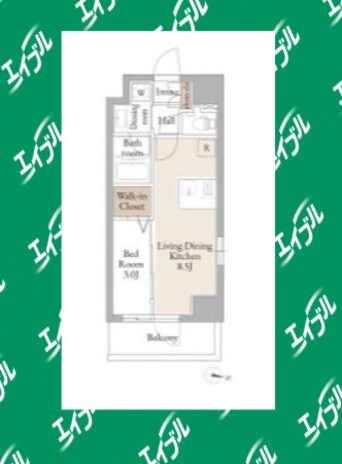 間取図 名古屋市営地下鉄名城線/黒川駅 徒歩10分 10階 1年未満