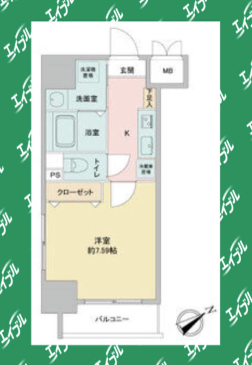 間取図 名古屋市営地下鉄名城線/東別院駅 徒歩9分 8階 築5年
