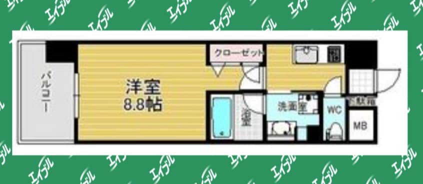 間取図 名古屋市営地下鉄鶴舞線/上前津駅 徒歩1分 14階 築6年