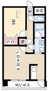 レージュ高道 1LDKの間取り