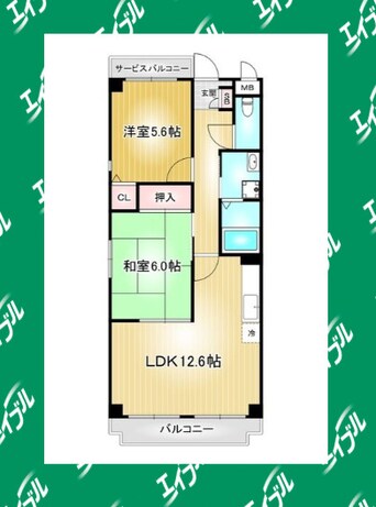 間取図 ピーナッツボーイⅡ