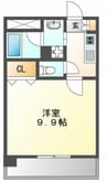 Ｃｈｅｒｒｙ　Ｓｕｉｔｅ 1Kの間取り