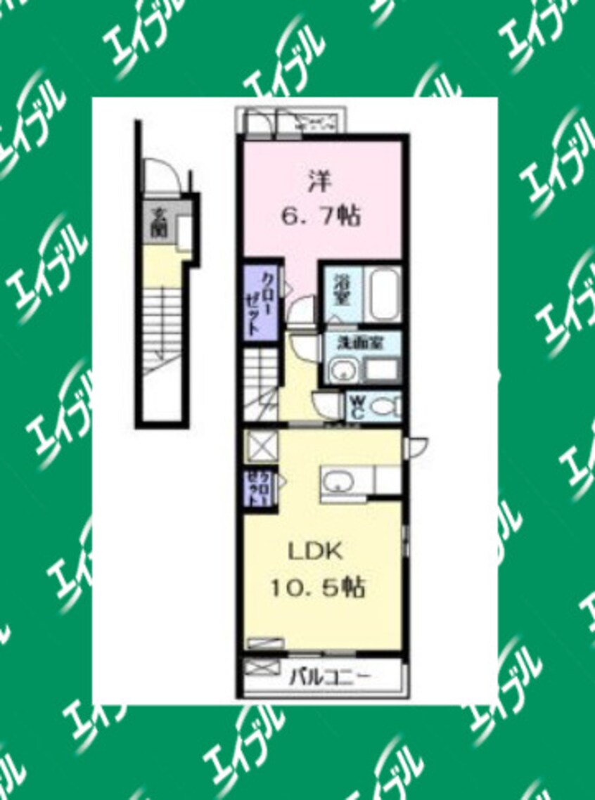 間取図 ティーズヴィラ八田