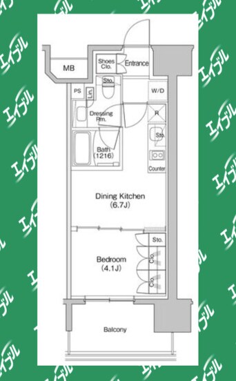 間取図 ザ・パークハビオ新栄