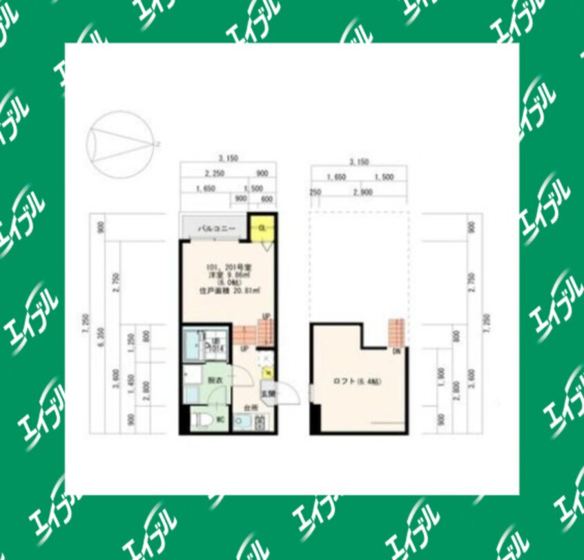 間取図 ルナソレイユ