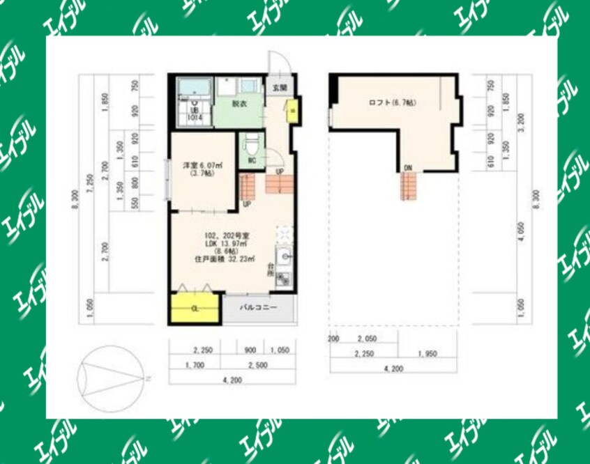 間取図 ルナソレイユ