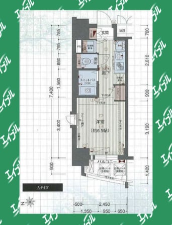 間取図 プレサンス金山グリーンパークス