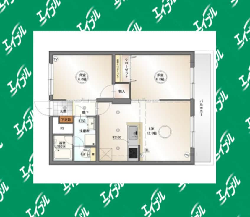 間取図 名古屋市営地下鉄東山線/高畑駅 徒歩15分 4階 築38年