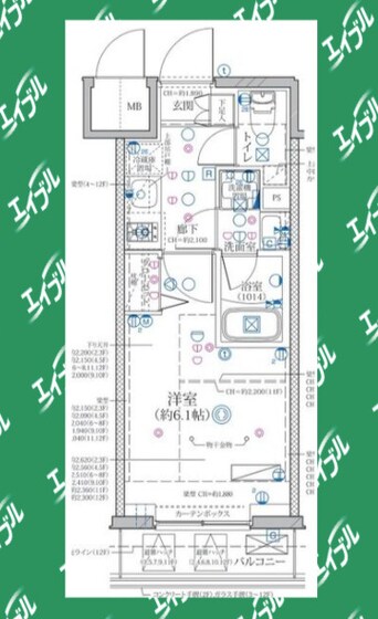間取図 ディアレイシャス東別院