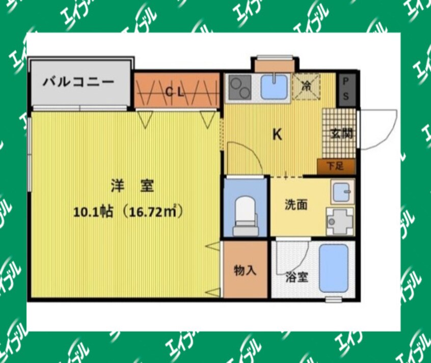 間取図 名古屋市営地下鉄鶴舞線/浅間町駅 徒歩5分 3階 築8年