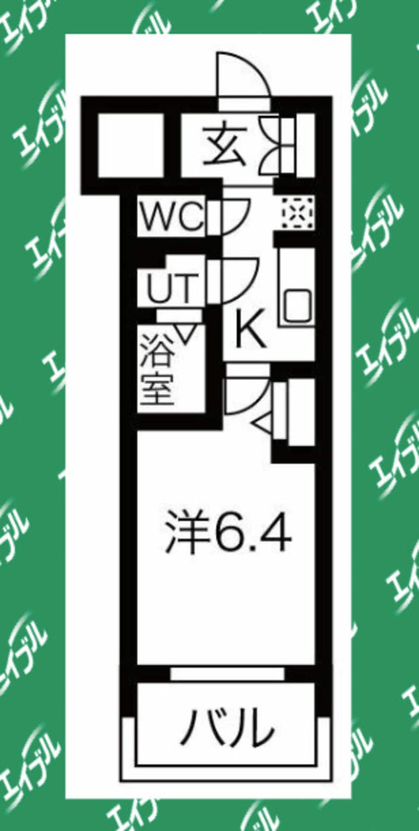 間取図 名古屋市営地下鉄鶴舞線/鶴舞駅 徒歩6分 9階 築2年