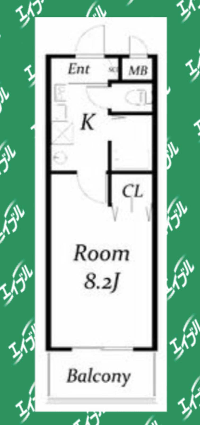 間取図 名古屋市営地下鉄名城線/金山駅 徒歩6分 6階 築25年