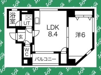 間取図 名古屋市営地下鉄東山線/千種駅 徒歩7分 2階 築19年