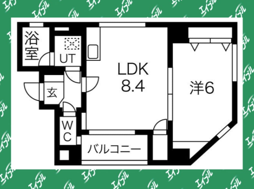 間取図 名古屋市営地下鉄東山線/千種駅 徒歩7分 2階 築19年