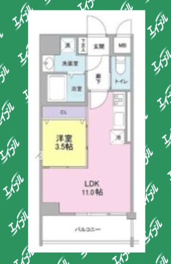 間取図 名古屋市営地下鉄名城線/東別院駅 徒歩8分 3階 築7年