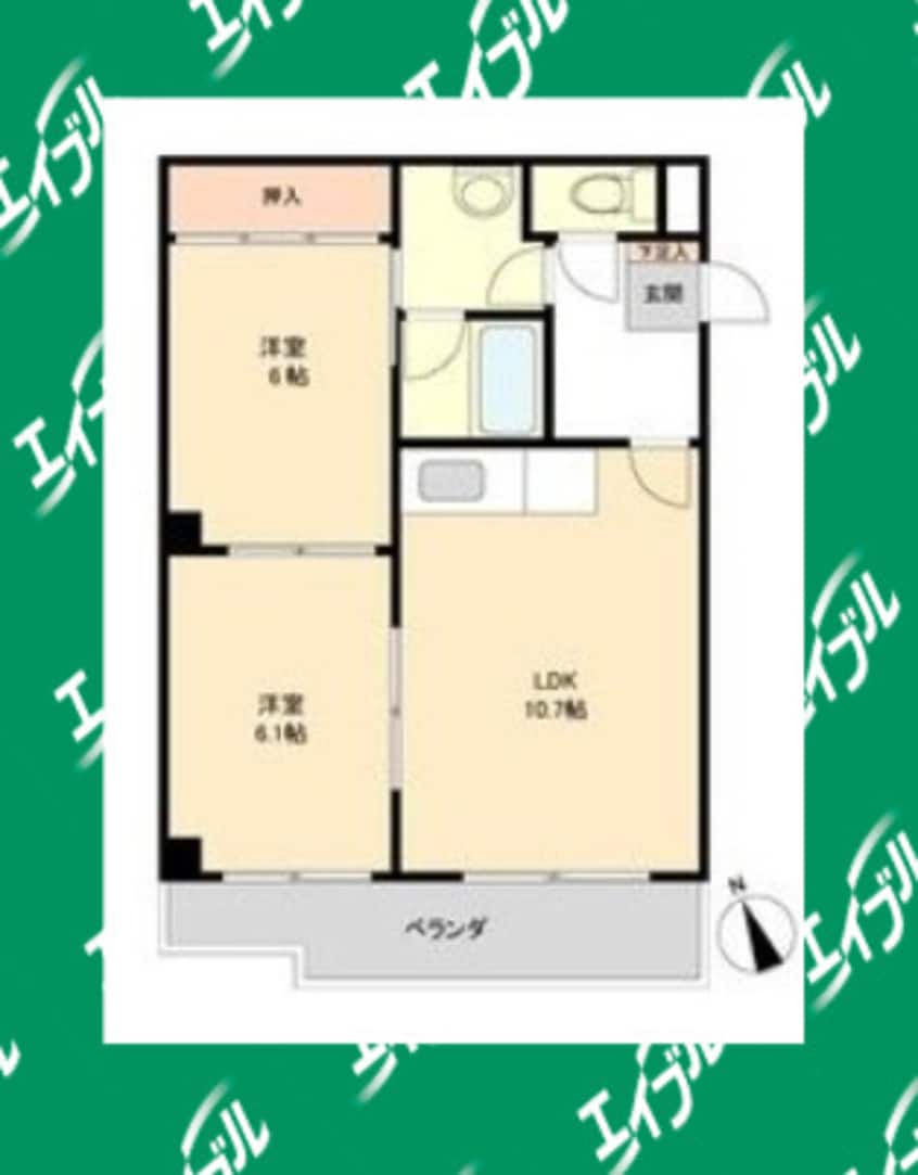 間取図 Kコート観月