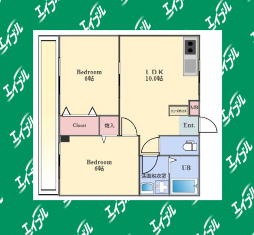 間取図 東急田園都市線/宮崎台駅 徒歩15分 2階 築32年