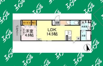 間取図 名古屋市営地下鉄名城線/砂田橋駅 徒歩3分 2階 築1年