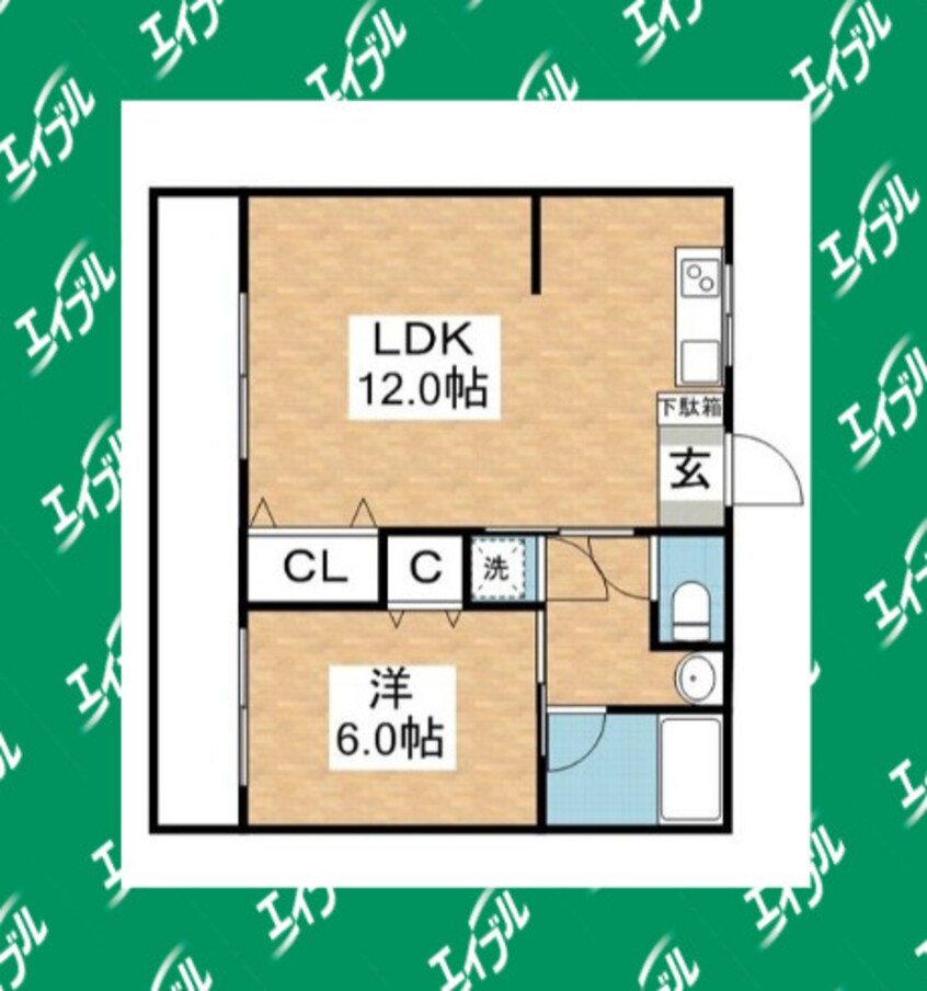 間取図 名古屋市営地下鉄鶴舞線/いりなか駅 徒歩1分 3階 築49年