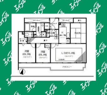 間取図 パークハウスガーデン梅園北館　