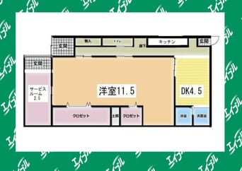 間取図 中村区北浦町貸家