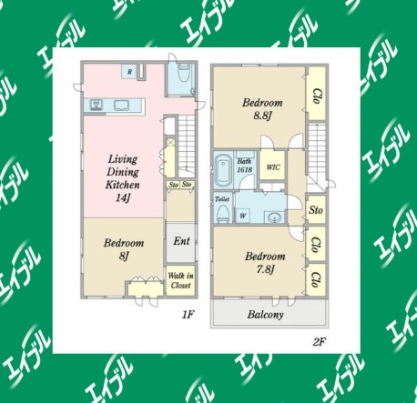間取り図 EXIA KANOKOⅡ