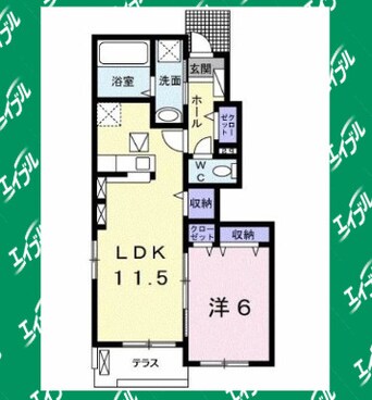 間取図 グラウンド　ナッツ