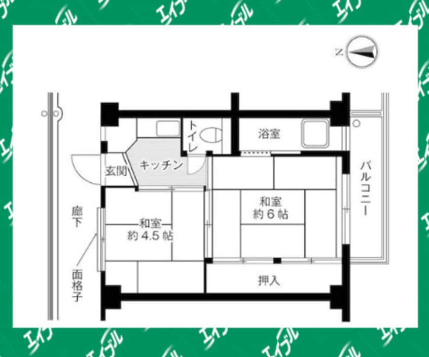 間取図 ビレッジハウス八代山1号棟