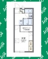 レオパレス巽ヶ丘 1Kの間取り