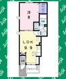 メイプル　タウン 1LDKの間取り
