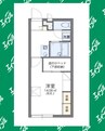 レオパレス巽ヶ丘 1Kの間取り