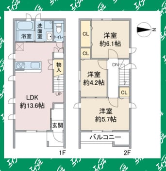 間取図 クーボライト共和町