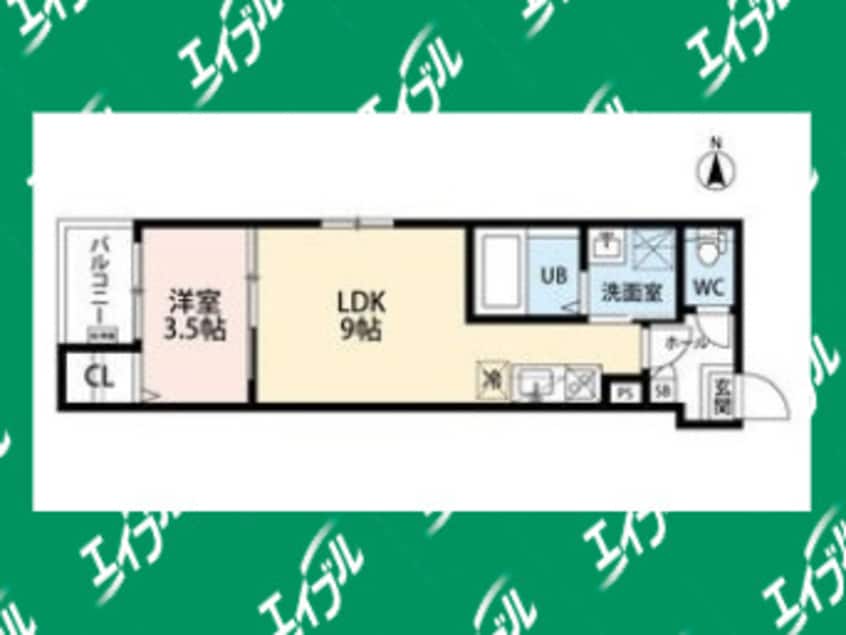 間取図 CRASTINE弥生町B棟