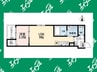 CRASTINE弥生町B棟 1LDKの間取り
