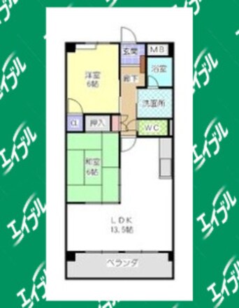 間取図 サウスヒルズ大清水