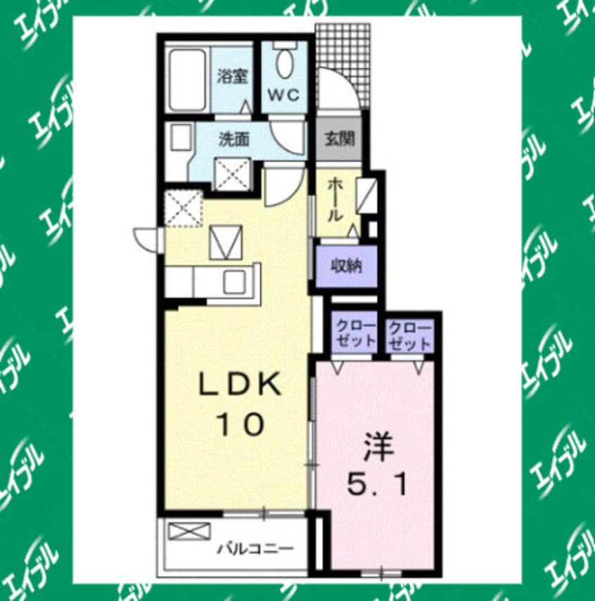 間取図 ルーラル朝倉　Ｂ