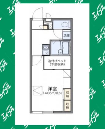 間取図 レオパレス根崎