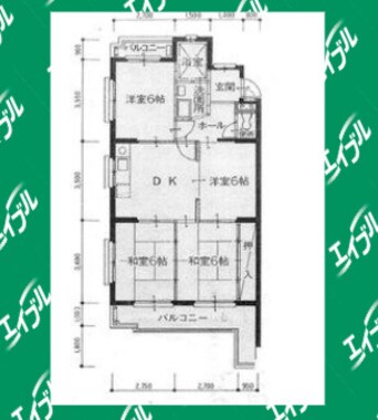 間取図 フィラアルタ左京山