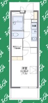 レオパレスＳＵＭＩＹＯＳＨＩ 1Kの間取り