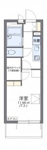 レオパレス広田 1Kの間取り