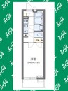 クレイノＢＥＬＬ 1Kの間取り