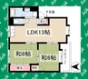 コーポラスカトレア 2LDKの間取り