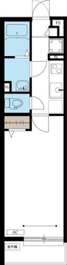 リブリ・アルバ中村公園 1Kの間取り
