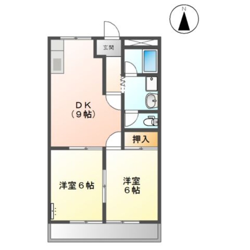 間取図 ツインハイムエクセル
