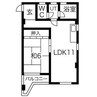 シャトル西野 1LDKの間取り