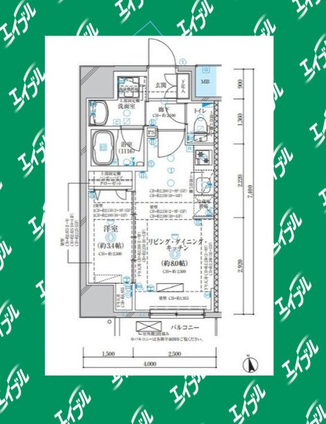 間取り図 ディアレイシャス名古屋浄心
