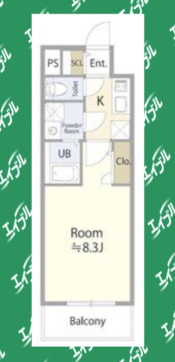 間取図 エスリード上前津LIVIA